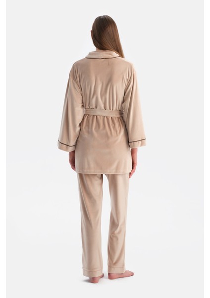 Kadife Uzun Kollu Sabahlık fiyatları