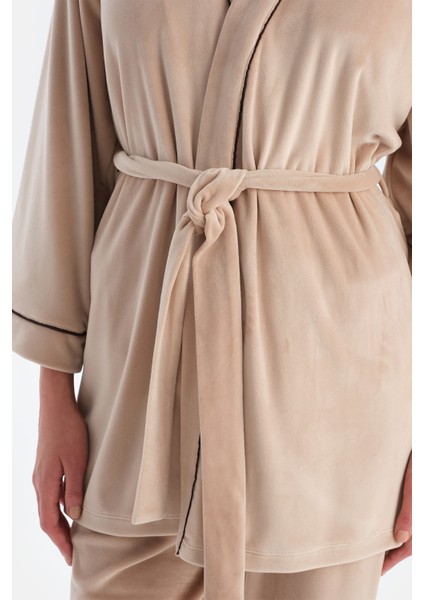 Kadife Uzun Kollu Sabahlık indirimleri