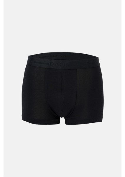 Gri-Siyah 5210 3'lü Desenli Pamuk Boxer