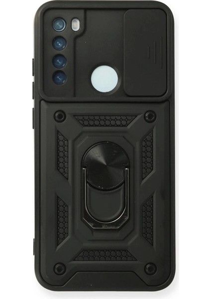 Bfs Xiaomi Redmi Note 8 Kılıf Pars Lens Yüzüklü Silikon - Siyah
