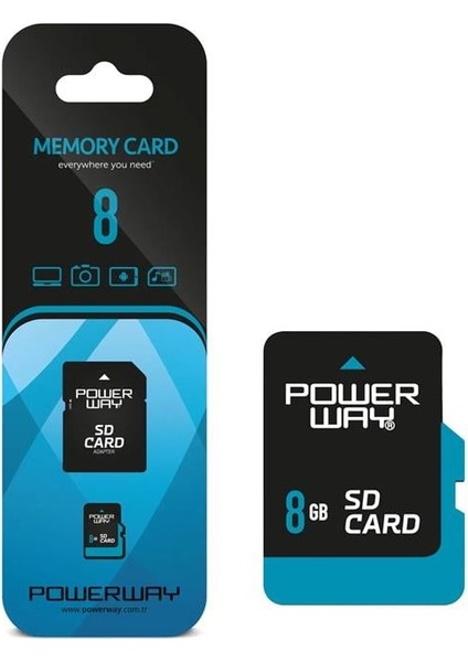 Powerway 8 GB Micro Sd Hafıza Kartı Pwr-8