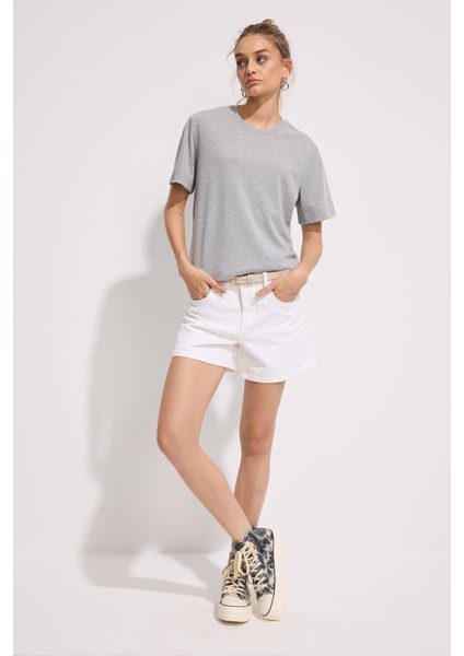 Premium Pamuk Basic Tshirt Kadın