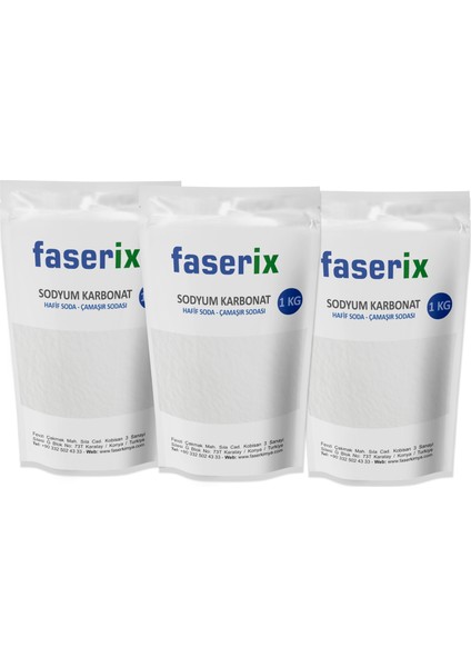 Şişecam Çamaşır Sodası Sodyum Karbonat (Hafif Soda) 3 kg