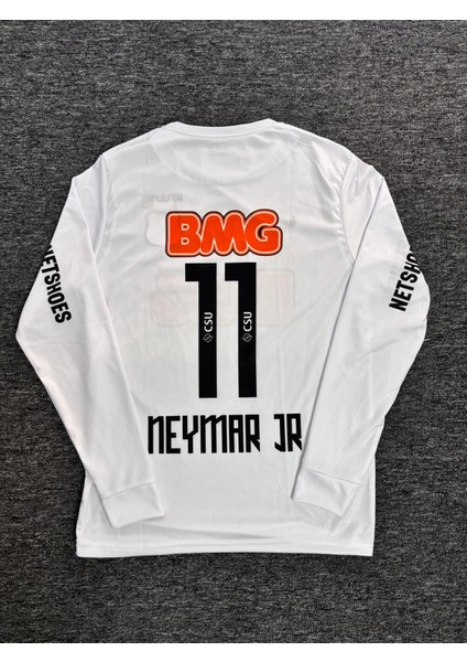 Neymar 11 Santos Nostalji Uzun Kol Forma