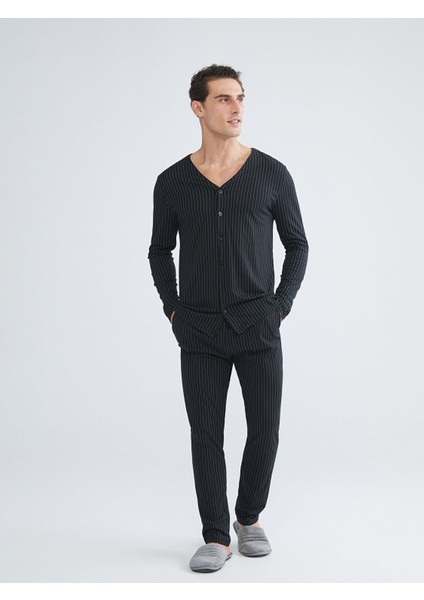 Yeni Sezon Standart Kalıp Erkek Pijama Takımı