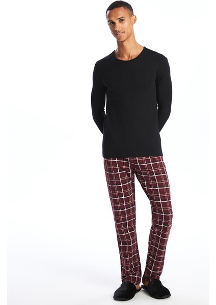 Yeni Sezon Bisiklet Yaka Uzun Kollu Erkek Pijama Üst fiyatları