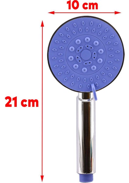 Duş Başlığı Banyo Fiskiyesi Telefonu Yuvarlark Başlık Mor modelleri