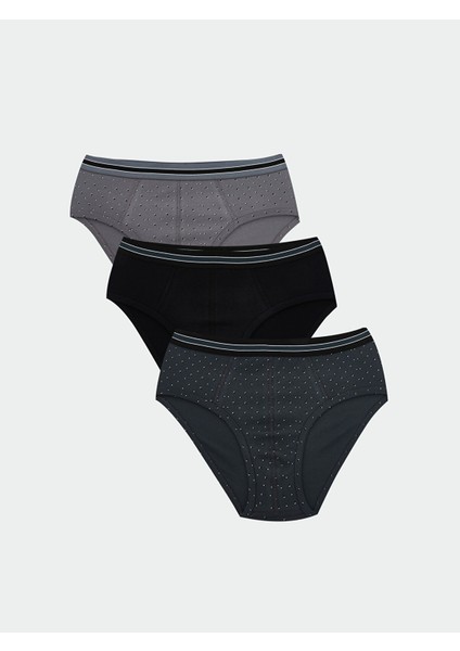 Yeni Sezon Standart Kalıp Pamuklu Esnek Erkek Slip Külot 3'lü