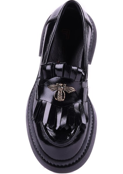 - Hakiki Rugan Deri Siyah Renk Kadın Loafer - 25101904 indirimleri