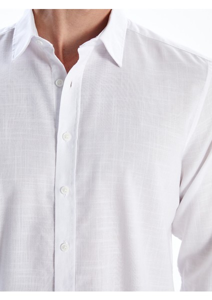 Yeni Sezon Regular Fit Uzun Kollu Poplin Erkek Gömlek fırsatları