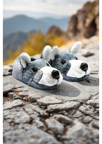 Husky Erkek Hayvanlı Yeni Sezon Kurt Panduf