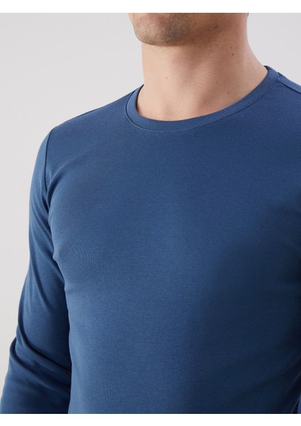Yeni Sezon Bisiklet Yaka Basic Uzun Kollu Erkek Tişört fırsatları