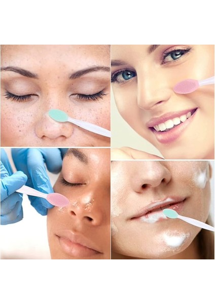 3 Adet Siyah Nokta Gözenek Temizleme Fırçası Burun Dudak Yüz Peeling Fırça Siyah Nokta Temizleyici fiyatları