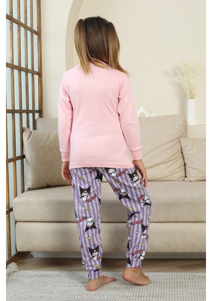 Krm Baskılı Kız Çocuk Pijama takımı - Pembe fiyatları