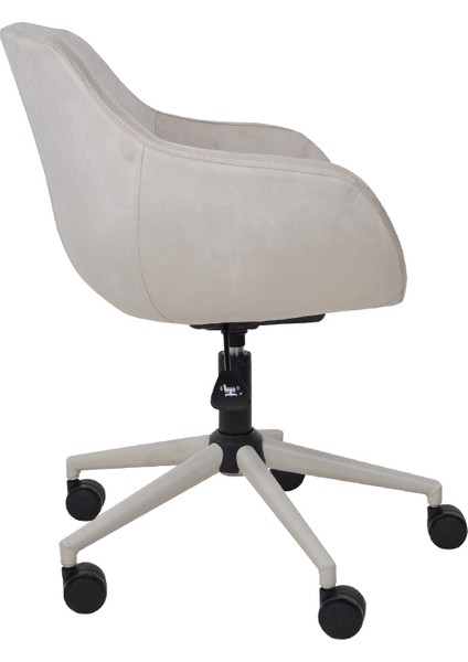 Monev 1 Bej Kumaş, Metal Ayaklı, Ev ve Ofis Çalışma Koltuğu – Öğrenci, Ofis, Büro, Bilgisayar Sandalyesi fırsatları