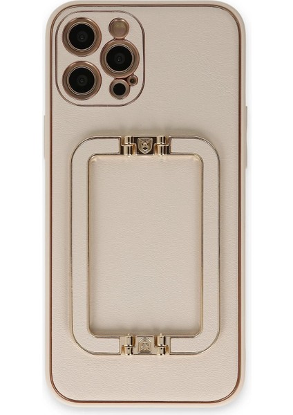 Bfs iPhone 12 Pro Kılıf Coco Elit Kapak - Gold
