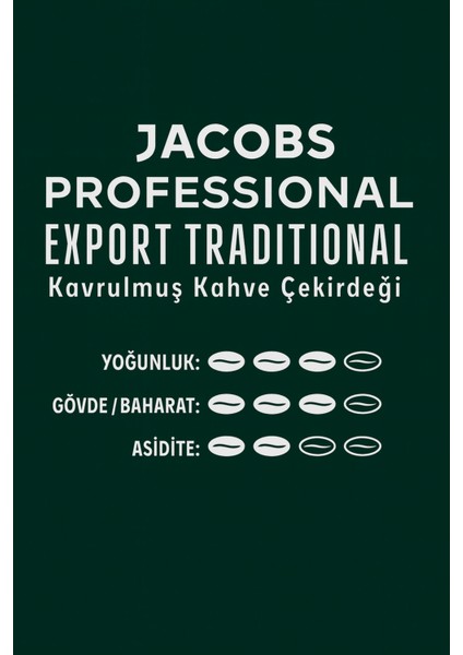 Export Traditional Yumuşak Içim Çekirdek Kahve 1 kg fiyatları