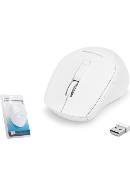 HDX3408 1600DPI 2.4ghz USB Kablosuz Mouse - Beyaz