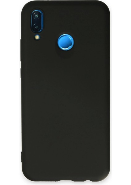 Bfs Huawei P20 Lite Kılıf Nano Içi Kadife Silikon - Siyah