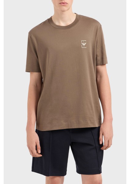 Emporio Armani % 100 Pamuk Relaxed Fit Bisiklet Yaka T Shirt Erkek T Shirt EM001068 AF12926 U6195