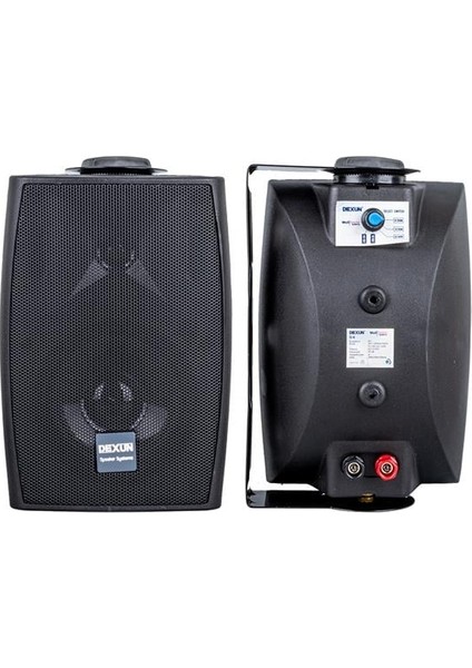 Dexun D-4t 10 cm 150 Watt 100 Volt 4'' Siyah Trafolu Sütun Hoparlör (Komutatörlü)