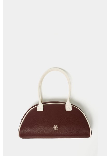 Bordo Kadın Retro El ve Omuz Çantası fırsatları