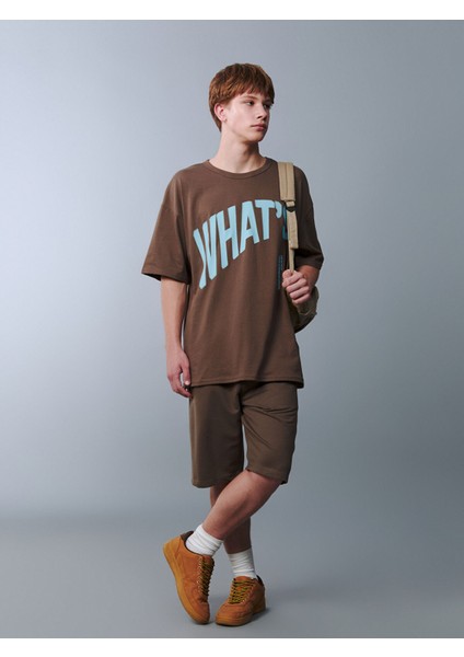 Yeni Sezon Beli Lastikli Genç Erkek Şort