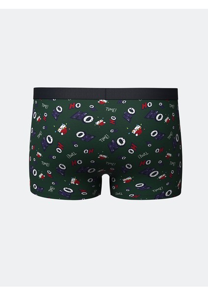 Yeni Sezon Standart Kalıp Yılbaşı Temalı Erkek Boxer 3'lü indirimleri