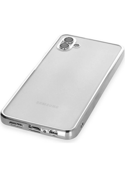 Bfs Samsung Galaxy A04 Kılıf Razer Lensli Silikon - Gümüş fırsatları
