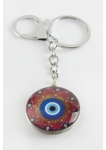 Ds-Derin Nazar Cam Anahtarlık-Kırmızı fiyatları