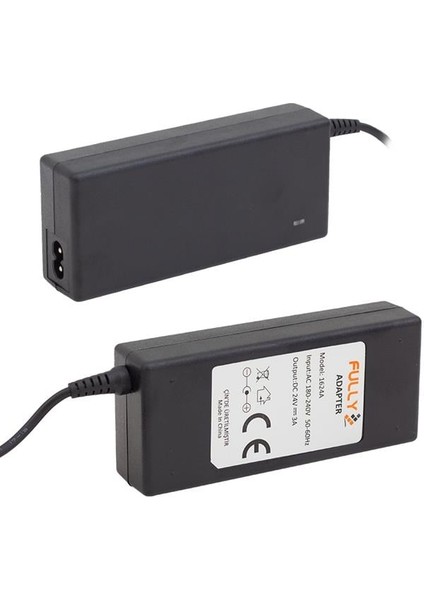 Fully O-1624A 24 Volt - 3 Amper Plastik Kasa Masaüstü Adaptör 5.5*2.5 Uç fiyatları