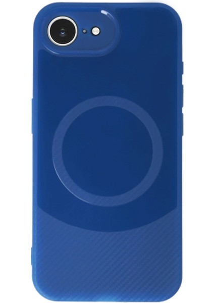 Bfs iPhone 16E Kılıf Maya Karbon Kapak - Lacivert