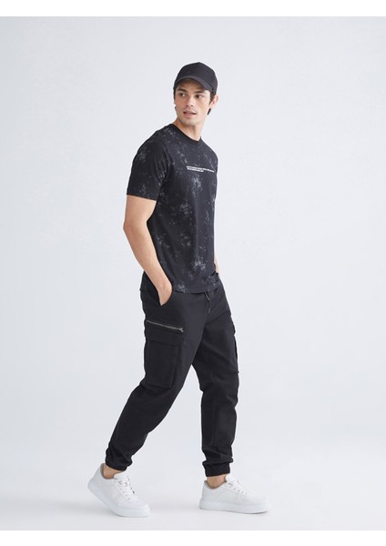 Yeni Sezon Standart Kalıp Gabardin Erkek Kargo Pantolon