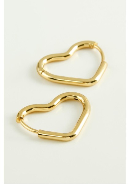 Ds-Derin Kalp Çelik Küpe-Sarı fiyatları