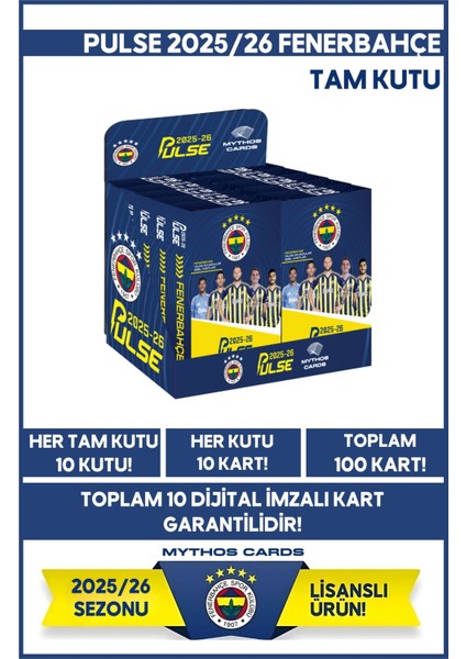 Fenerbahçe - Pulse Futbolcu Kartları 2026/26 - Tam Kutu