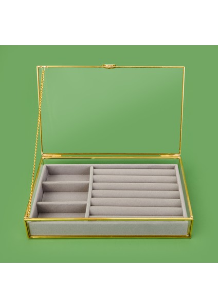 Takı Organizer Kutusu - Gold - 23 cm