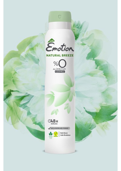 Natural Breeze Kadın Vegan Deodorant 6X200 ml Hızlı Kurur, Leke Bırakmaz fırsatları