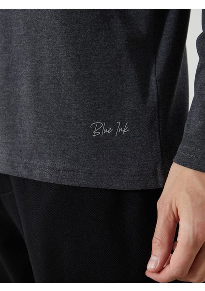 Yeni Sezon Bisiklet Yaka Uzun Kollu Erkek Pijama Üst indirimleri