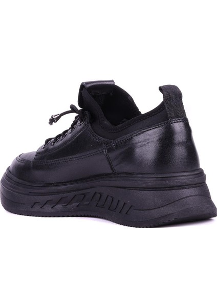 - Hakiki Deri Siyah Renk Kadın Günlük Ayakkabı - 25102204 fırsatları