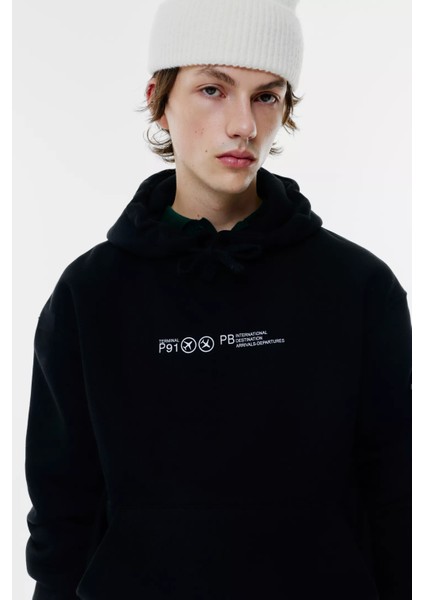 Erkek Stwd Baskılı Sweatshırt Oversize fırsatları