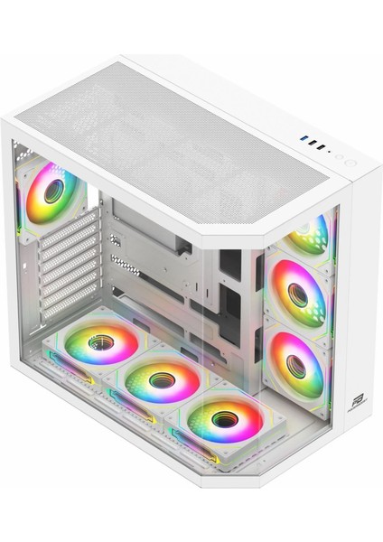 PB-A4375W 750W 80+ Bronz USB 3.2 Argb Atx Mid Tower Beyaz Kasa fiyatları