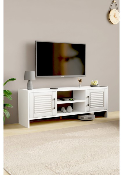 Molde Retro Tv Sehpası Mdf Membran Kapaklı Raflı Tv Ünitesi Televizyon Sehpası fiyatları