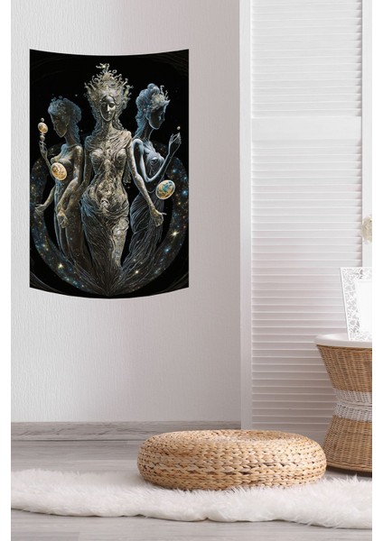 Evrenin Koruyucusu Tanrıçalar Duvar Örtüsü Duvar Halısı Wall Tapestry indirimleri