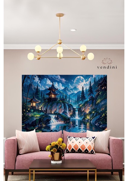 Estetik Japon Manzarası Duvar Örtüsü Duvar Halısı Wall Tapestry fiyatları