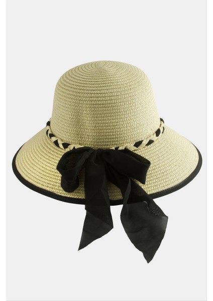 Ds-Derin Fiyong Örgülü Hasır Şapka-Bej fiyatları