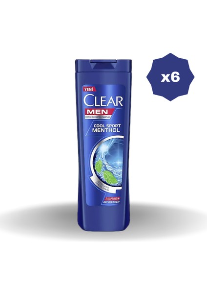 Şampuan Menthol Kepeğe Karşı 350 ml - (6 Adet)