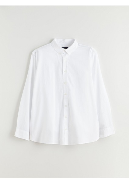 Yeni Sezon Regular Fit Uzun Kollu Armürlü Erkek Gömlek