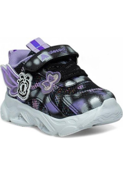 Alezzio Bebe 034 Anorak Siyah Beyaz Işıklı Rahat Spor Ayakkabı modelleri