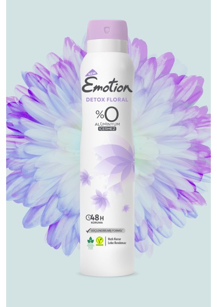 Detox Floral Kadın Vegan Deodorant 6X200 ml Hızlı Kurur,leke Bırakmaz modelleri