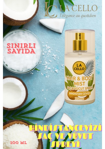 La Cello Saç ve Vücut Spreyi (Hindistancevizi) fiyatları
